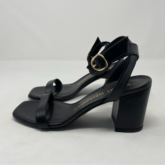 Stuart Weitzman Nearlybare Ankle Strap Leather Sandals - NWT - Picture 10 of 15
